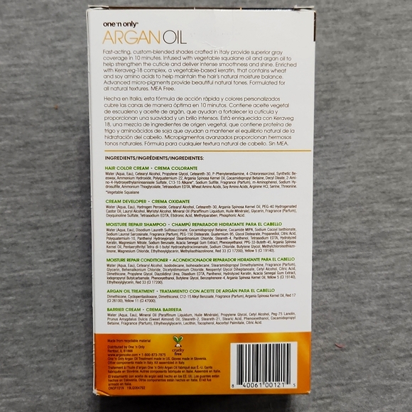 🔴 🆓️ FREE* One 'n Only Argan Fast 10 1N Natural Very Black Box Hair Color Kit - Picture 6 of 9